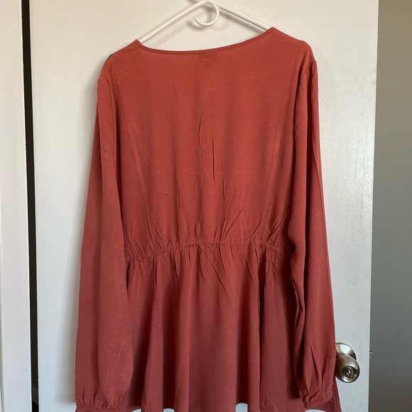 Torrid Embroidered Lace Up Babydoll Top - Sizes 2X & 3X - Picture 7 of 13